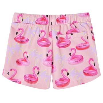 Kids' Light Pink Shorts with Drawstring - Size 104