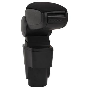 Stylish Black Car Armrest - Durable ABS, Extra Storage Space