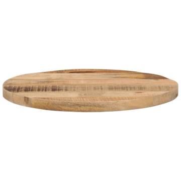 Round Solid Mango Wood Table Top Ø 40x3.8 cm | HipoMarket