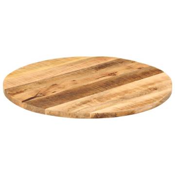 Round Solid Wood Table Top Ø 90 cm - Rustic Mango Design