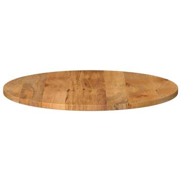 Round Solid Wood Mango Table Top Ø 90x2.5 cm | Hipomarket