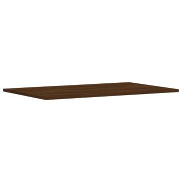 Brown Oak Wall Shelves - 4 pcs | Stylish Storage Solution