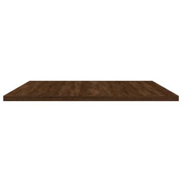 Brown Oak Wall Shelves - 4 pcs | Stylish Storage Solution