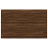 Brown Oak Wall Shelves - 4 pcs | Stylish Storage Solution