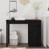 Desk Black 100x50x75 cm Solid Wood Pine Colour black 