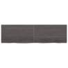 Wall Shelf Dark Brown Solid Oak - Stylish Storage Solution