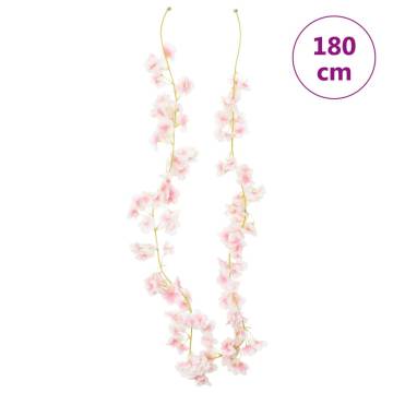 Light Pink Artificial Flower Garlands - Romantic Decor | HipoMarket