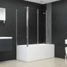 Elegant Bath Enclosure 120x69 cm | Tempered Glass Design