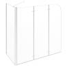 Elegant Bath Enclosure 120x69 cm | Tempered Glass Design