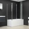 Elegant Bath Enclosure 120x69 cm | Tempered Glass Design