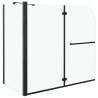 Bi-Folding Shower Enclosure ESG 120x68x130 cm - Black Stylish Design