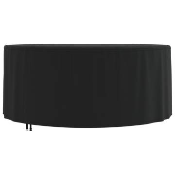 Garden Furniture Cover Round Black Ø 182x71 cm | Hipomarket