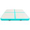 Inflatable Gymnastics Mat with Pump - 200x200x15 cm Green