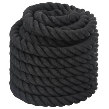 Battle Rope Black 12m 9kg - Durable Strength & Endurance Training