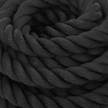 Battle Rope Black 12m 9kg - Durable Strength & Endurance Training