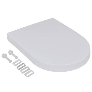 Soft Close Toilet Seats (2 pcs) - Durable Plastic White