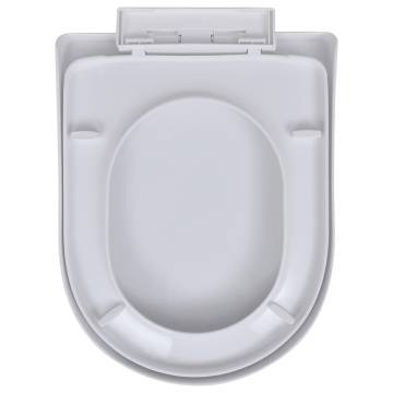 Soft Close Toilet Seats (2 pcs) - Durable Plastic White