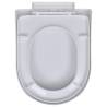 Soft Close Toilet Seats (2 pcs) - Durable Plastic White