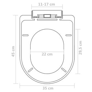 Soft Close Toilet Seats (2 pcs) - Durable Plastic White