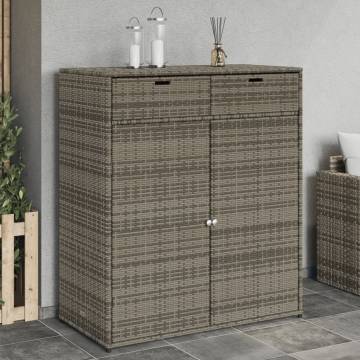 Garden Storage Cabinet Grey 105x55x113 cm - Durable & Stylish