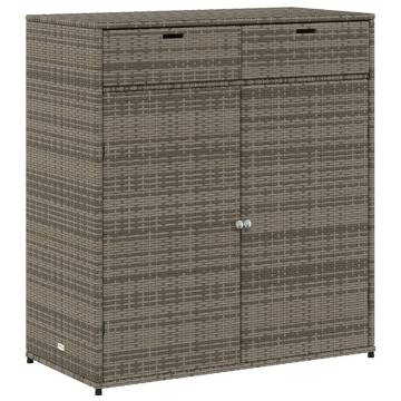 Garden Storage Cabinet Grey 105x55x113 cm - Durable & Stylish