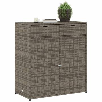 Garden Storage Cabinet Grey 105x55x113 cm - Durable & Stylish