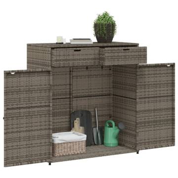 Garden Storage Cabinet Grey 105x55x113 cm - Durable & Stylish