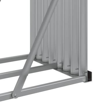 Light Grey Log Holder - Galvanised Steel | Hipo Market