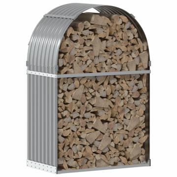 Light Grey Log Holder - Durable Galvanised Steel | HiPo Market