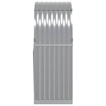 Light Grey Log Holder - Durable Galvanised Steel | HiPo Market