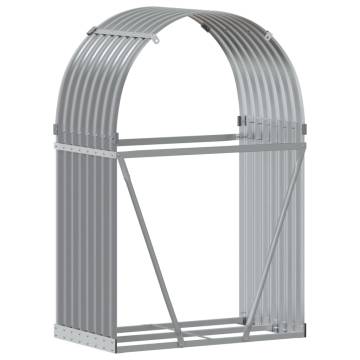 Light Grey Log Holder - Durable Galvanised Steel | HiPo Market