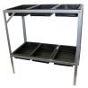 Nature Potting Table - Galvanised Steel | 77 x 40 x 77 cm