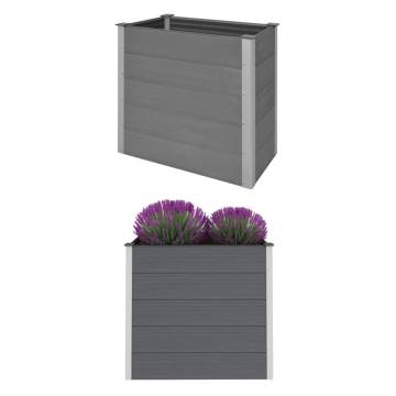 Garden Raised Bed WPC 100x50x91 cm Grey | Hipomarket UK