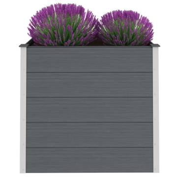 Garden Raised Bed WPC 100x50x91 cm Grey | Hipomarket UK