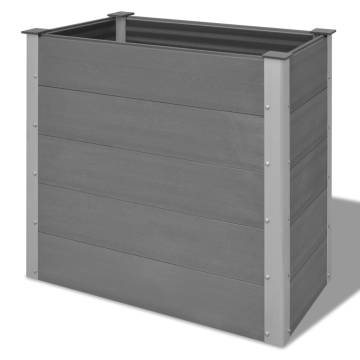 Garden Raised Bed WPC 100x50x91 cm Grey | Hipomarket UK