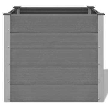 Garden Raised Bed WPC 100x50x91 cm Grey | Hipomarket UK