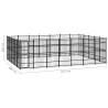 Outdoor Dog Kennel Steel - 32.26 m² for Safe Play & Exercise