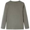 Kids' Long Sleeve T-shirt in Khaki | Comfortable & Stylish