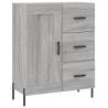 Stylish Highboard Grey Sonoma - 69.5x34x180 cm | Hipo Market