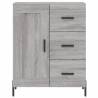 Stylish Highboard Grey Sonoma - 69.5x34x180 cm | Hipo Market