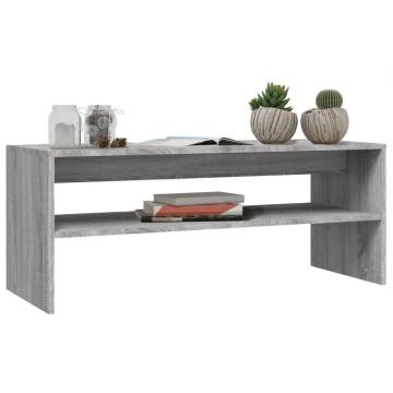 Elegant Grey Sonoma Coffee Table - 100x40 cm | HipoMarket