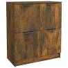 Stylish Smoked Oak Sideboard - 60x30x70 cm Engineered Wood