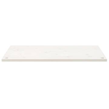 Desk Top White 110x55 Solid Wood Pine - Hipomarket