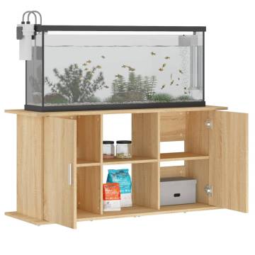 Stylish Aquarium Stand Sonoma Oak - 121x41x58 cm