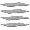 Bookshelf Boards 8 pcs Concrete Grey | Storage Solution