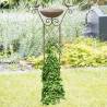 HI Bird Feeder with Plant Support - Brown Garden Accessory