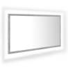 LED Bathroom Mirror Concrete Grey - Stylish & Functional