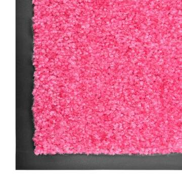 Washable Pink Doormat 90x120 cm | Durable & Non-Slip