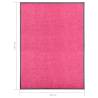 Washable Pink Doormat 90x120 cm | Durable & Non-Slip