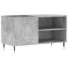 Concrete Grey Record Cabinet - Durable Vinyl Storage 85x38x48 cm